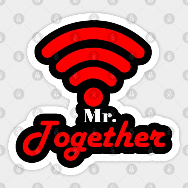 couple clothing wifi and hotpot red colour for man Sticker by INDONESIA68